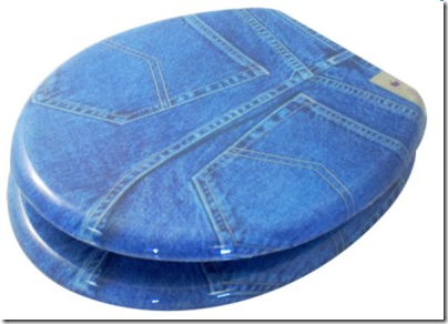 denim toilet seat