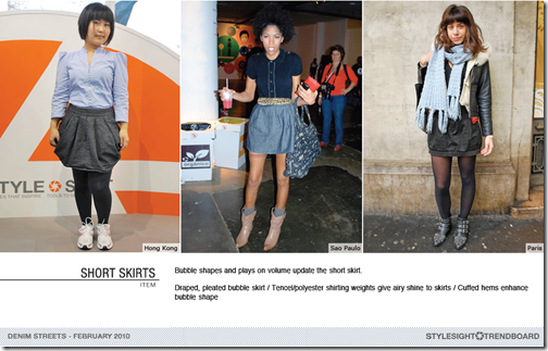 short skirts denim trend