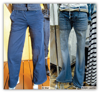 flared sailor pants denim 