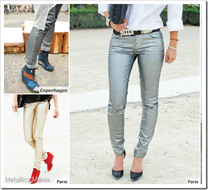 Metal Look Denim