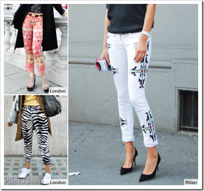 Printed Jeans