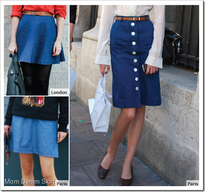 Mom Denim Skirt