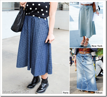 Mom Denim Skirt