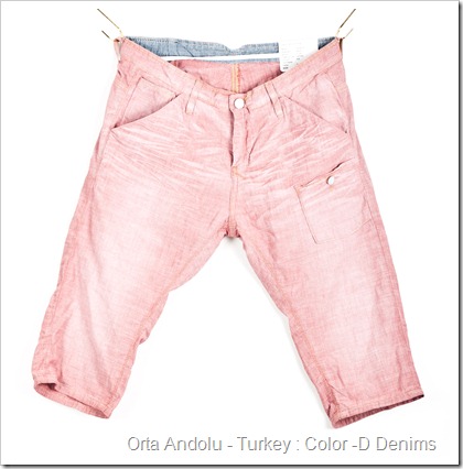 Yarn Dyed Color Denim Fabric - Orta