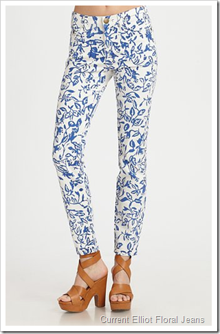 Current Elliot Floral Jeans