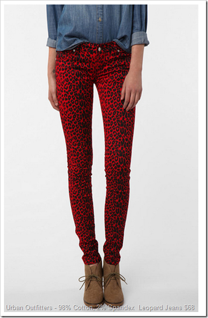 Urban Outfitters - 98% Cotton, 2% Spandex  Leopard Jeans $68
