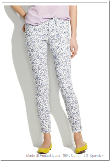 Madwell Printed jeans - 98% Cotton, 2% Spandex