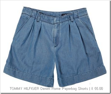 TOMMY HILFIGER Denim Rome Paperbag Shorts