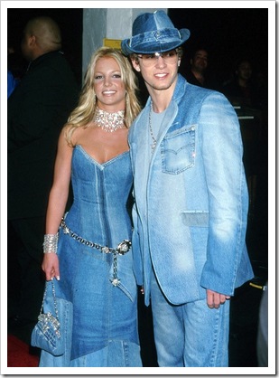 Justin Timberlake and Britney Spears in double denim