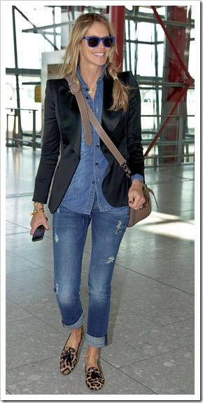 Elle Macpherson in Double Denim