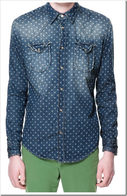 PRINTED DENIM SHIRT ( NEDERLANDS )