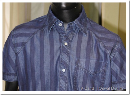 V-Band Denim Shirt | Oswal Denim