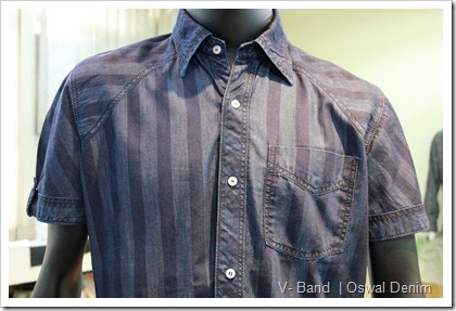 V-Band Denim Shirt | Oswal Denim