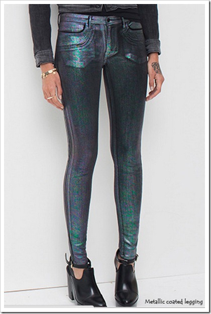 Metallic Coated Jeggings from Levis