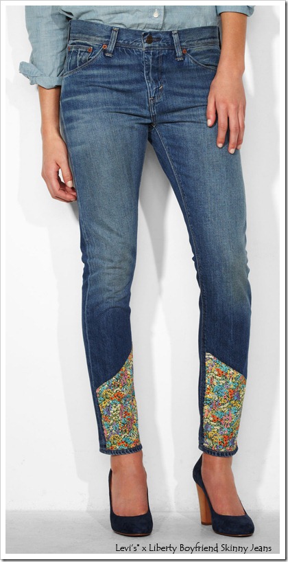 Levis x Liberty Boyfriend Skinny Jeans