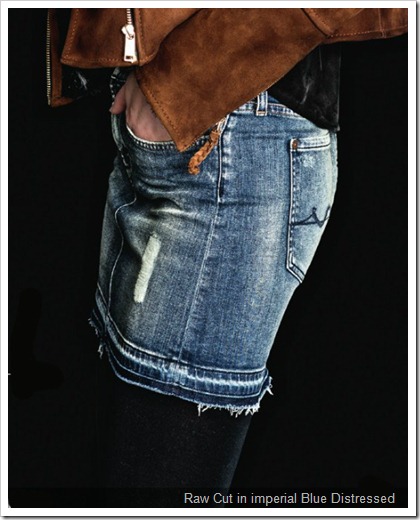 7 For All Mankind Fall Winter 2014 Women’s Lookbook - Blue Distressed