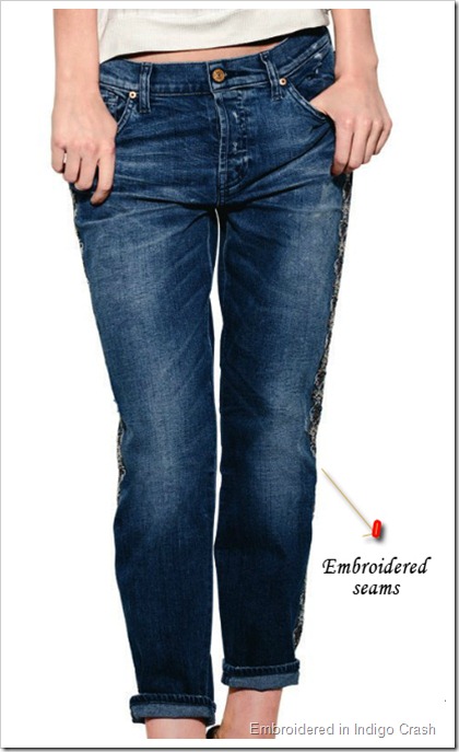 7 For All Mankind Fall Winter 2014 Women’s Lookbook - Embroidered in Indigo crash