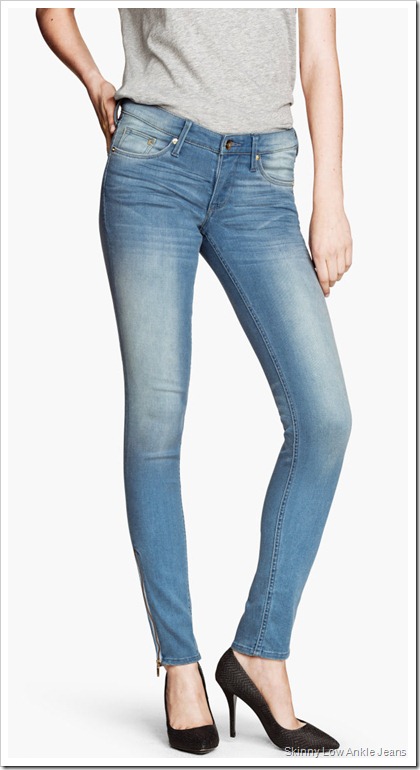 H&M/Skinny Low Ankle Jeans