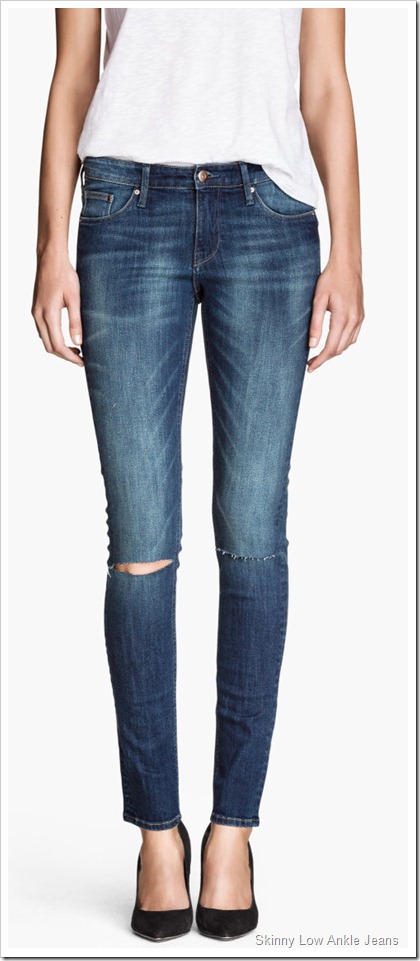 H&M/Skinny Low Ankle Jeans