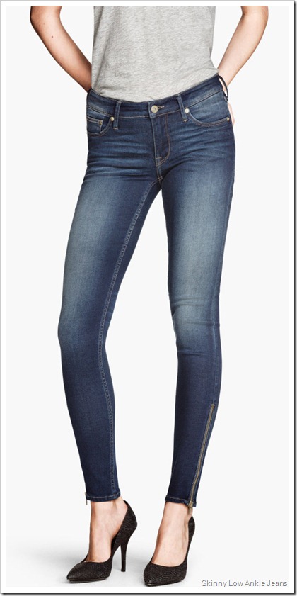 H&M/Skinny Low Ankle Jeans