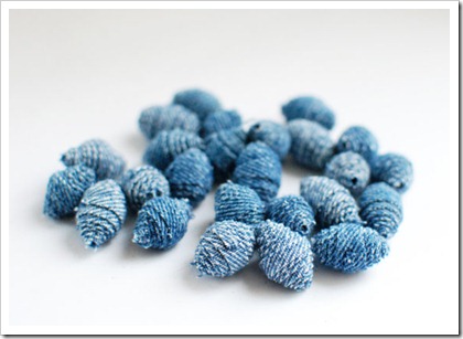 Recycled Denim Beads