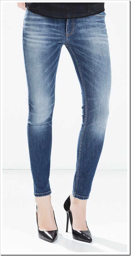 Zara-Mid-Rise Cigarette Jeans