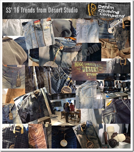 denim clothing collage