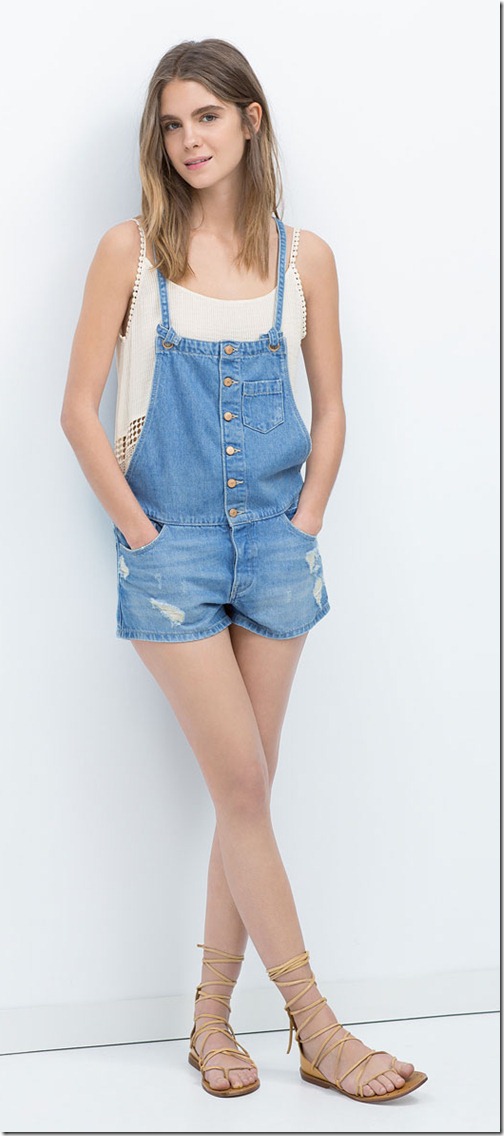 DENIM SHORT DUNGAREES