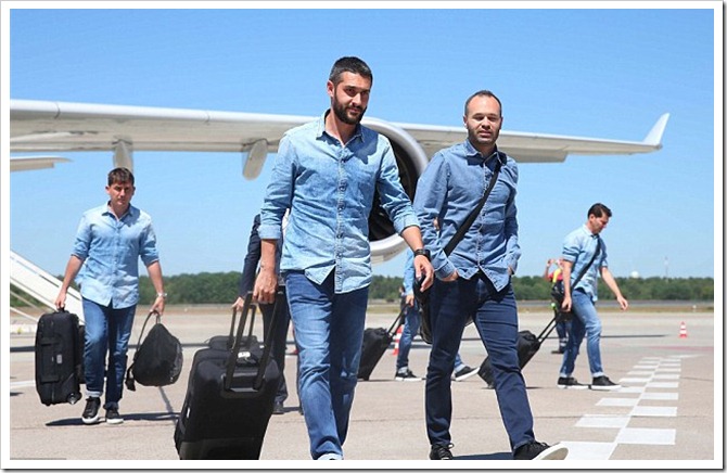 Barcelona FC Football Team In Double Denim Designed By Replay : Denimsandjeans.com