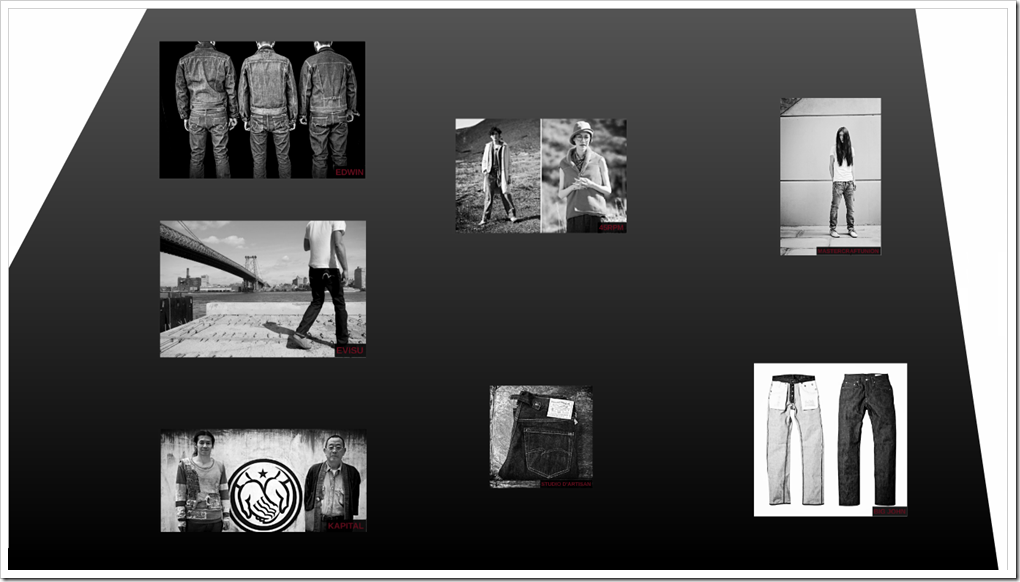 Asia is focused on vintage denim. 