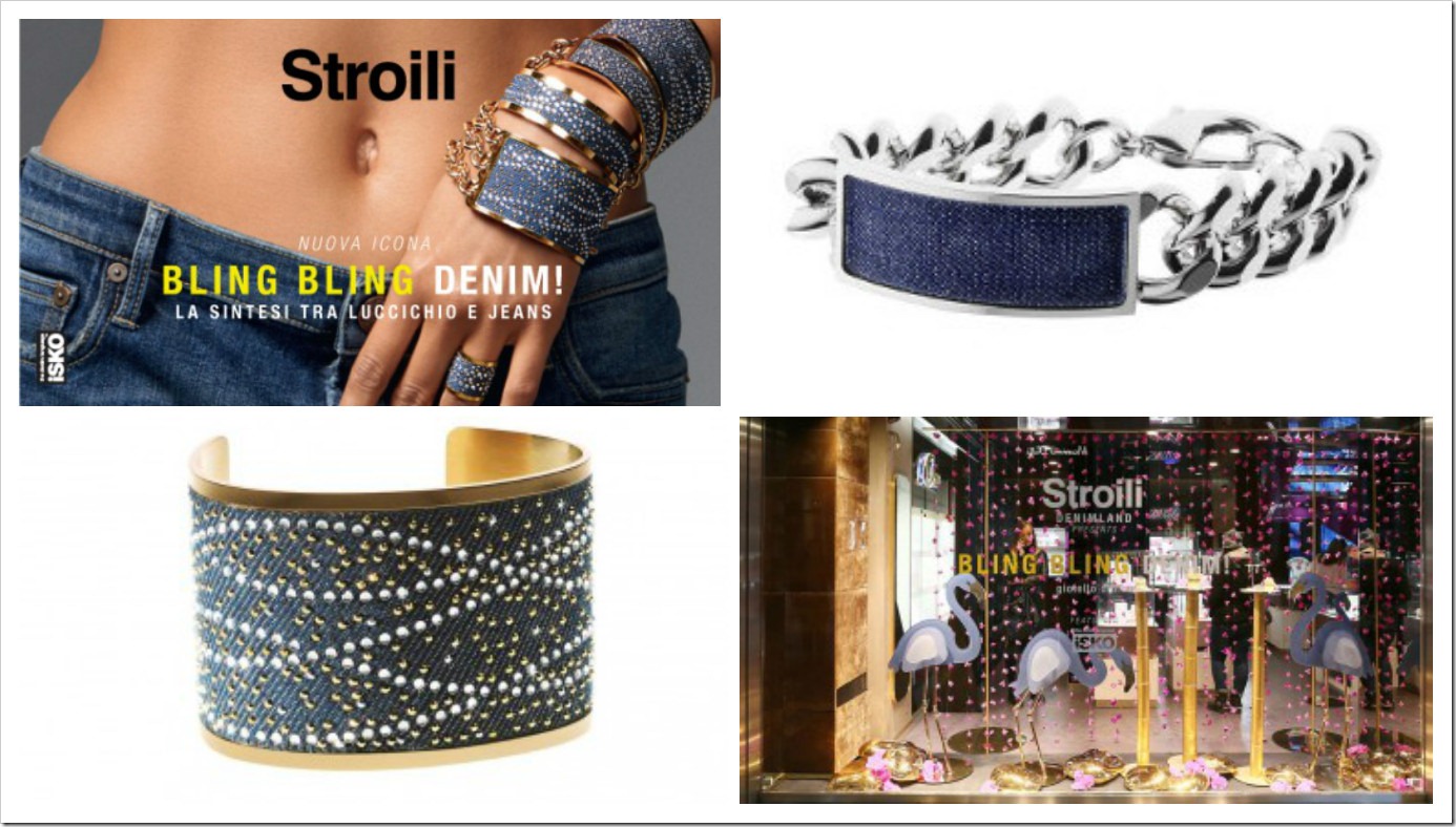 ‘Bling Bling Denim’ collection, which brings together denim and jewels. 