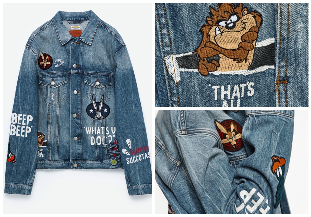 zara looney tunes jacket