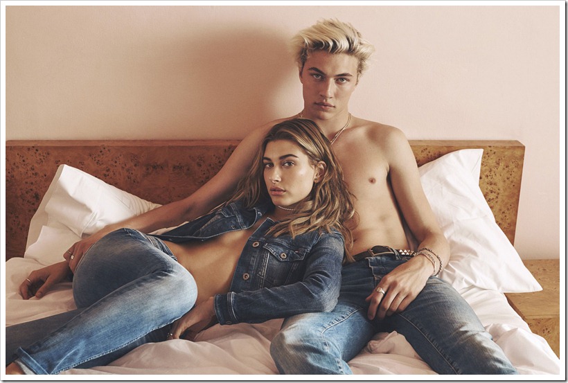 Tommy Hilfiger Ad Campaign F/W ’16 - Hailey Baldwin and Lucky Blue Smith : Denimsandjeans.com