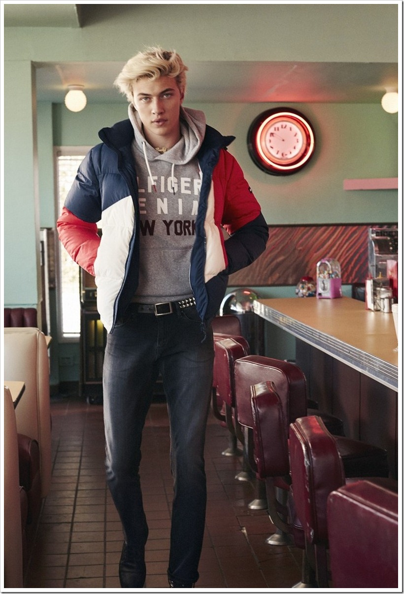 Tommy Hilfiger Ad Campaign F/W ’16 - Hailey Baldwin and Lucky Blue Smith : Denimsandjeans.com