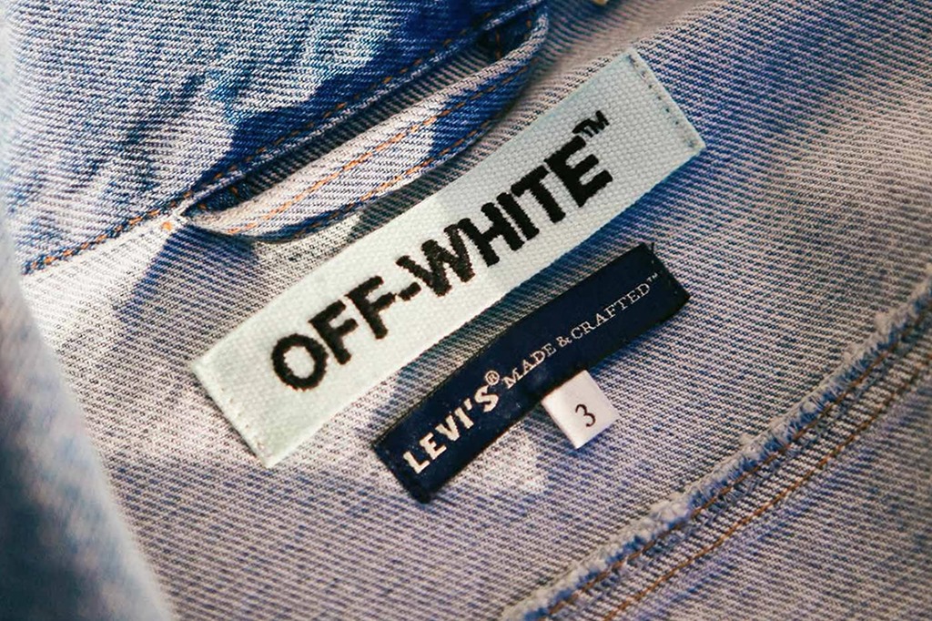 off white levis jeans