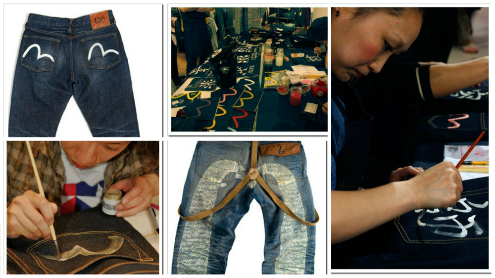 Evisu Hand Painted Jeans