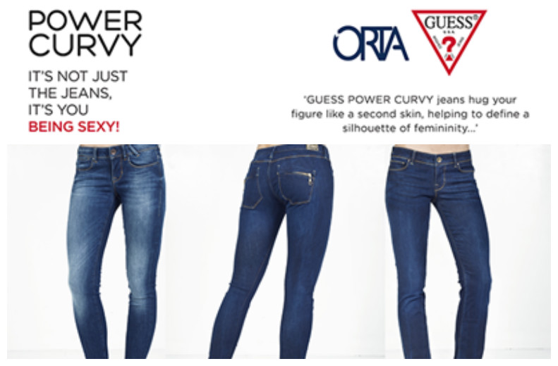 Guess & Orta Unite Fashion With Denim Technology To Create  `Guess Power Curvy`
