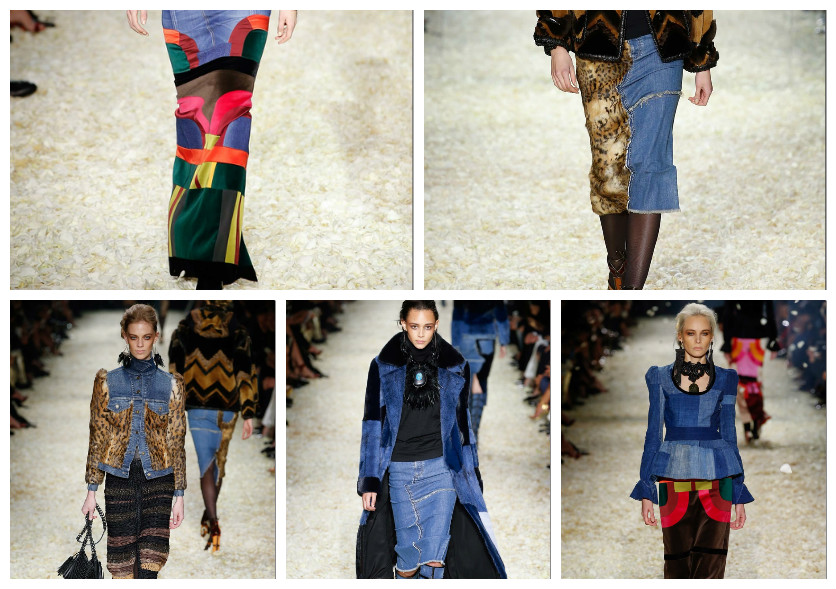 Tom Ford Fall 2015 Runway Patchwork Denim Collection