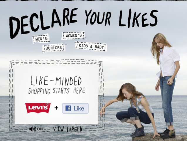Levi's Uses Facebook Social Buttons To Improve Sales - Denimandjeans |  Global Trends, News and Reports | Worldwide