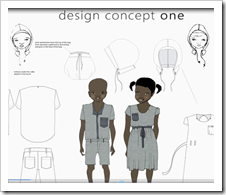 School unform design - denim