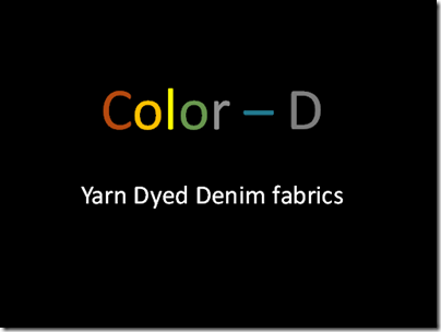 yarn dyed color denim fabrics