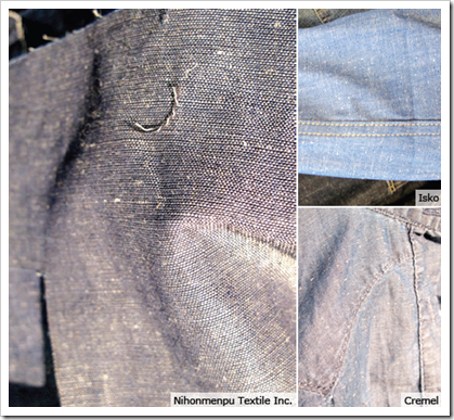 Slub chambray nihonmenpu textile inc. isko crenel denim