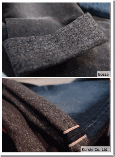 Tweed Wefts Fabric denim