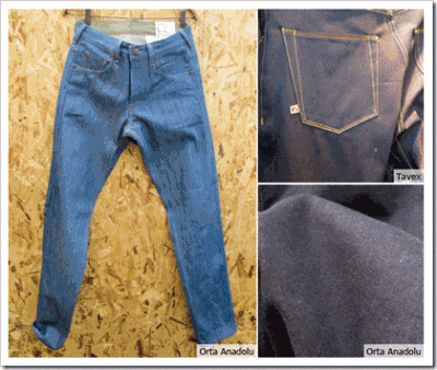 Flattened Fabric  denim