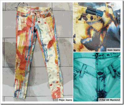 Prints and Surface Treatments - Denim Jeans
