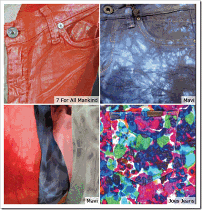 Prints and Surface Treatments - Denim Jeans