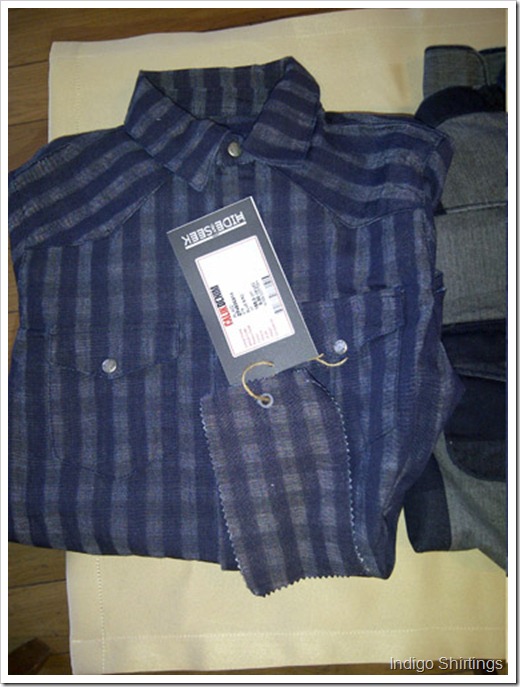 Calik aw1415 indigo shirting1