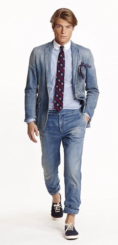 Double And Triple Denim Suits By Ralph Lauren For Spring Summer 2015 ...