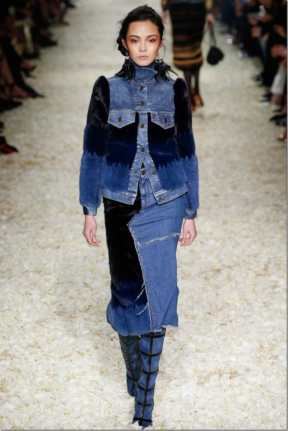 Tom Ford Fall 2015 Runway Patchwork Denim Collection denimsandjeans