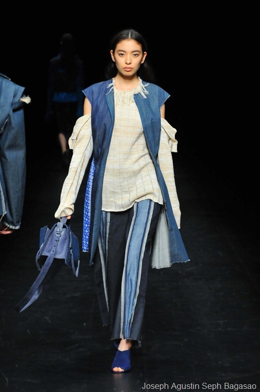 Denim And Knit Mix By Filipino Designer For Amazon Fashion Week ...